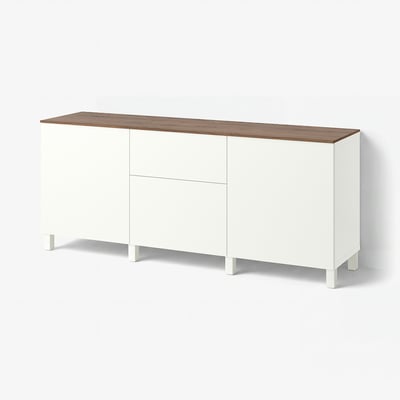 BESTÅ Storage combination with drawers, white/Förvaltare white, 180x42x75 cm