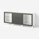 BESTÅ Storage combination with drawers, white Lappviken/Sindvik/Stubbarp dark grey, 180x42x74 cm