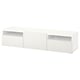 BESTÅ TV bench with drawers and door, white/Timmerviken white, 180x42x39 cm