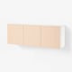 BESTÅ Wall-mounted cabinet combination, white/Björköviken birch veneer, 180x42x64 cm