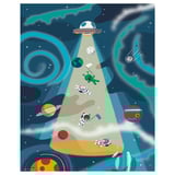 BILD Poster, spaceship, 40x50 cm