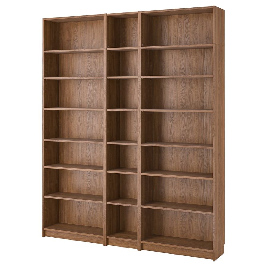 BILLY bookcase comb with extension units, brown walnut effect