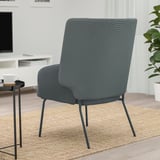 BINGSTA High-back armchair, Vissle dark grey/Kabusa dark grey