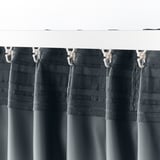BLÅHUVA Block-out curtains, 1 pair, dark grey, 145x250 cm