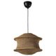 Option: BLÅSTÅNG / HEMMA Pendant lamp, beige/black, 45 cm