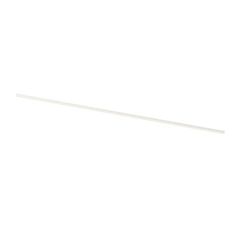 BOAXEL white mounting rail, straight, for organising storage solutions.
