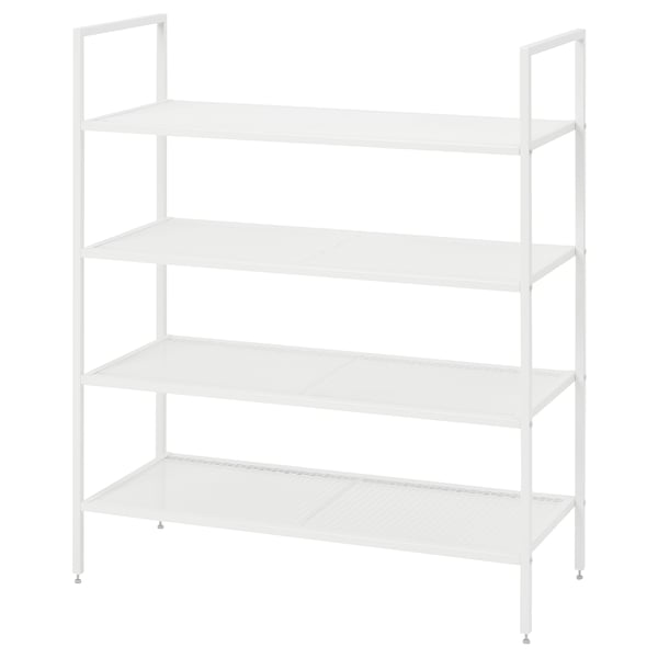 BOJTEN Shoe rack, white, 80x34x93 cm