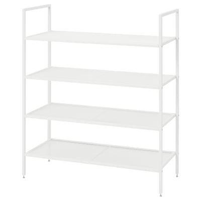 BOJTEN Shoe rack, white, 80x34x93 cm