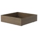 Option: BRUKSVARA Bed storage box, brown, 63x62 cm