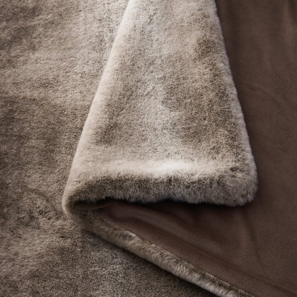 BULLERSKYDD Throw, brown, 130x170 cm