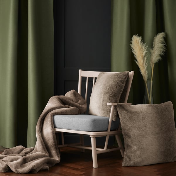 BULLERSKYDD Throw, brown, 130x170 cm