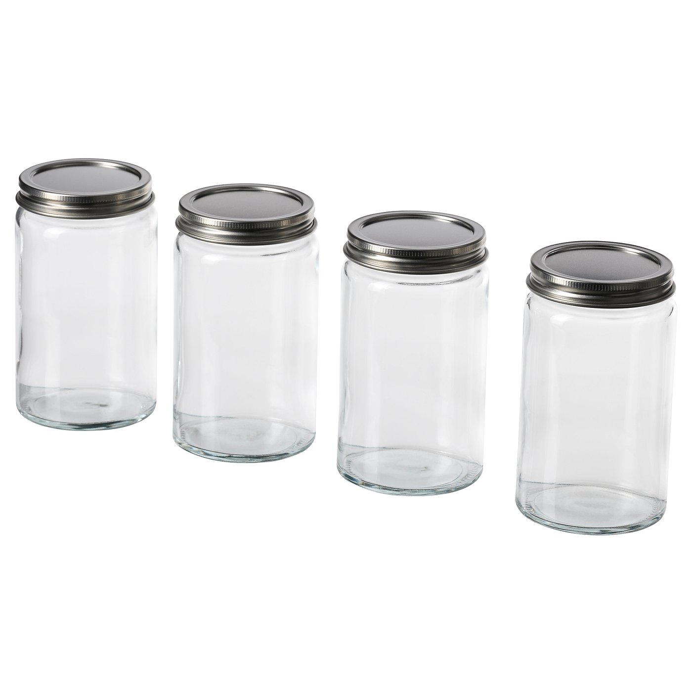 CITRONHAJ Spice jar clear glass/stainless steel 35 cl