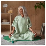 DAJLIEN Bath poncho with hood, light green, 110 cm