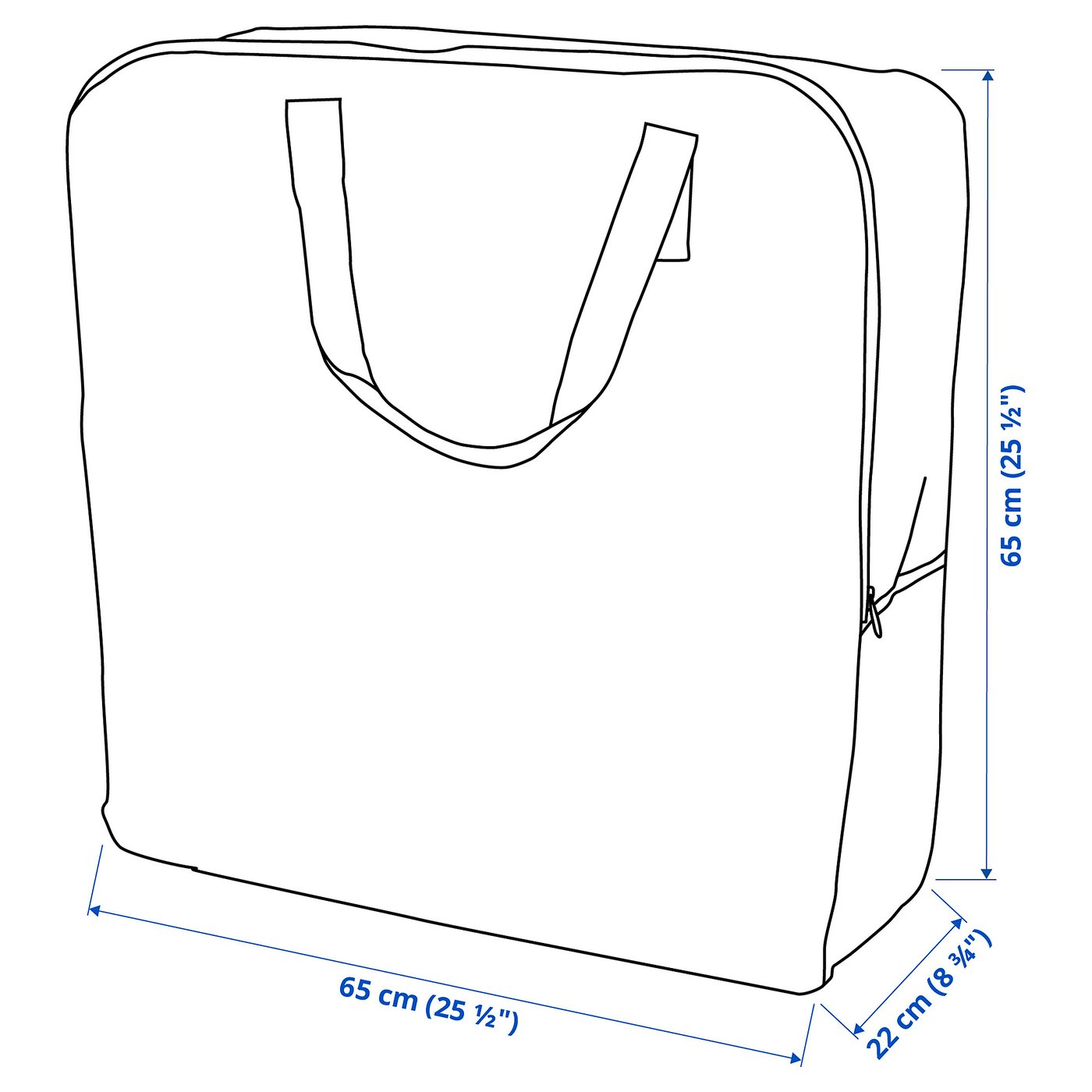 DIMPA Storage bag - transparent 65x22x65 cm — image 7