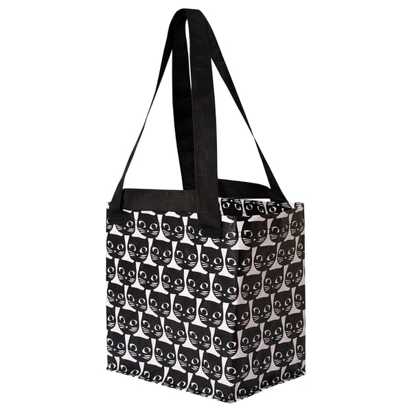 DRICKSA Bag, white/black, 27x27 cm