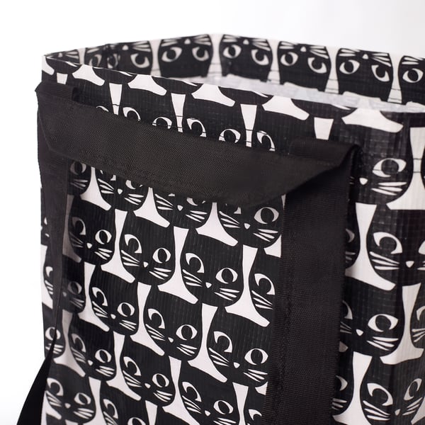 DRICKSA Bag, white/black, 27x27 cm