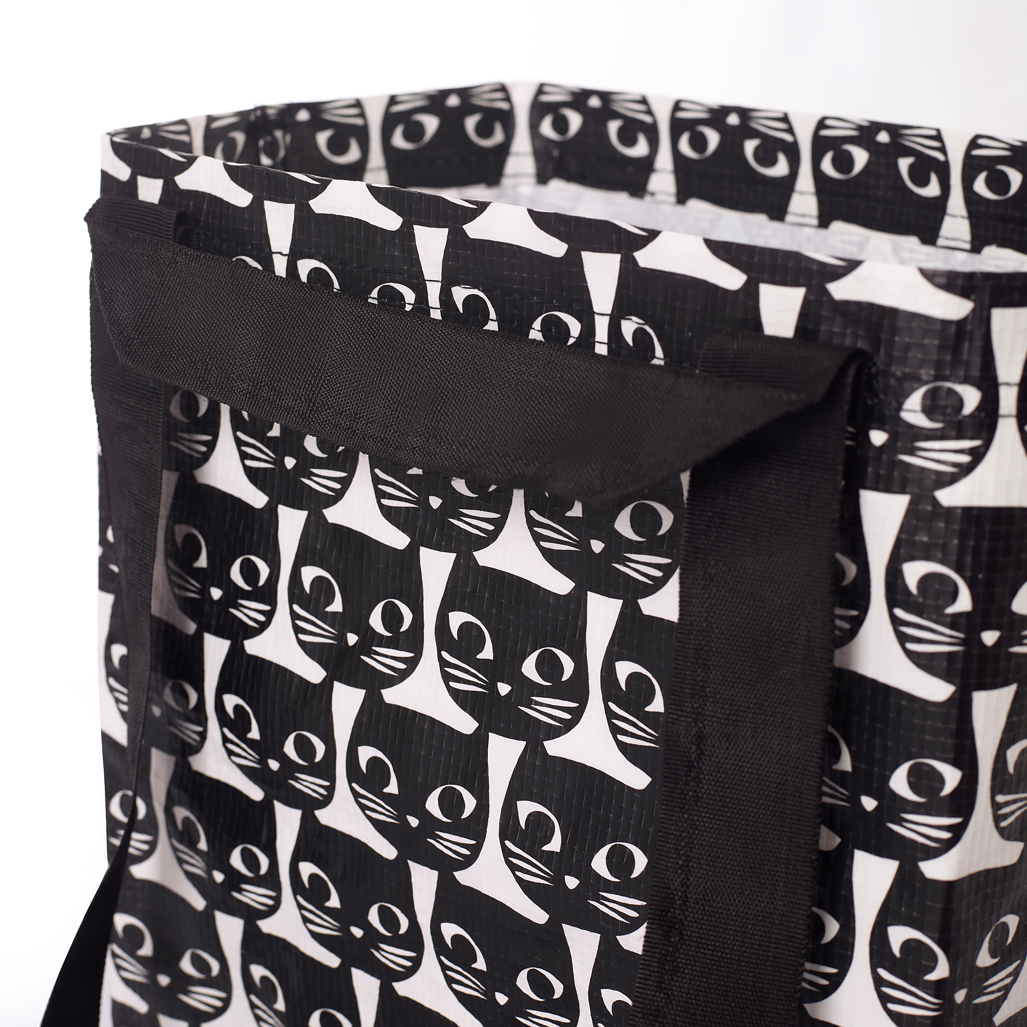 DRICKSA Bag, white/black, 27x27 cm