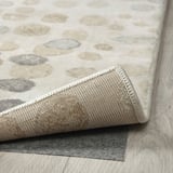 DUBBELFIL Rug, low pile, dot pattern/beige, 160x230 cm
