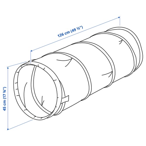 Illustration with measurements for the product: DVÄRGMÅS.