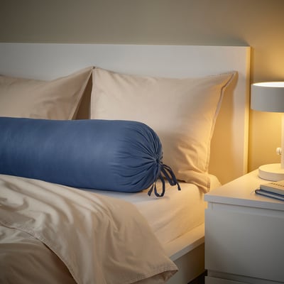 DVALA Bolster case, blue, 38x110 cm