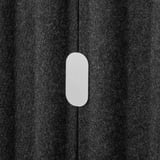EILIF Screen, freestanding, dark grey/white, 80x150 cm