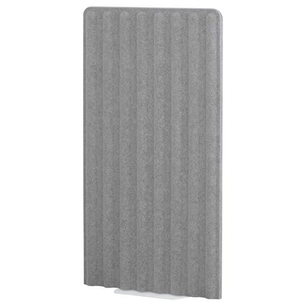 EILIF Screen, freestanding, grey/white, 80x150 cm