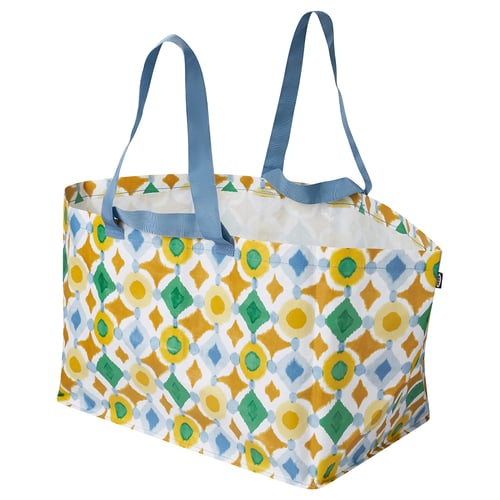 EKAÅN Carrier bag, large, multicolour, 57x37x39 cmx71 l