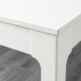 EKEDALEN / BERGMUND Bar table and 4 bar stools, white/Orrsta light grey/white