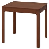 EKEDALEN Extendable table, brown, 80/120x70 cm