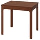 EKEDALEN Extendable table, brown, 80/120x70 cm