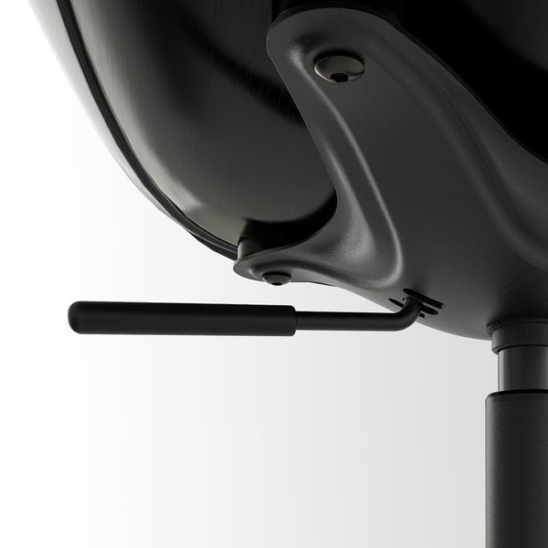 ELDBERGET / MALSKÄR Swivel chair, green/black