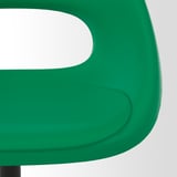 ELDBERGET / MALSKÄR Swivel chair, green/black