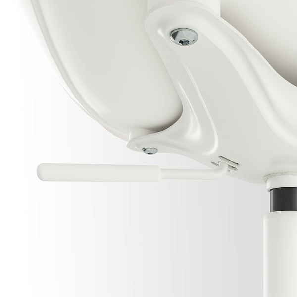 ELDBERGET / MALSKÄR Swivel chair, yellow/white