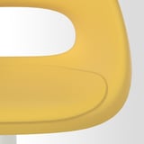 ELDBERGET / MALSKÄR Swivel chair, yellow/white