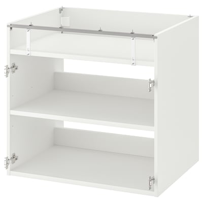 ENHET Base cabinet for hob, white, 80x60x75 cm