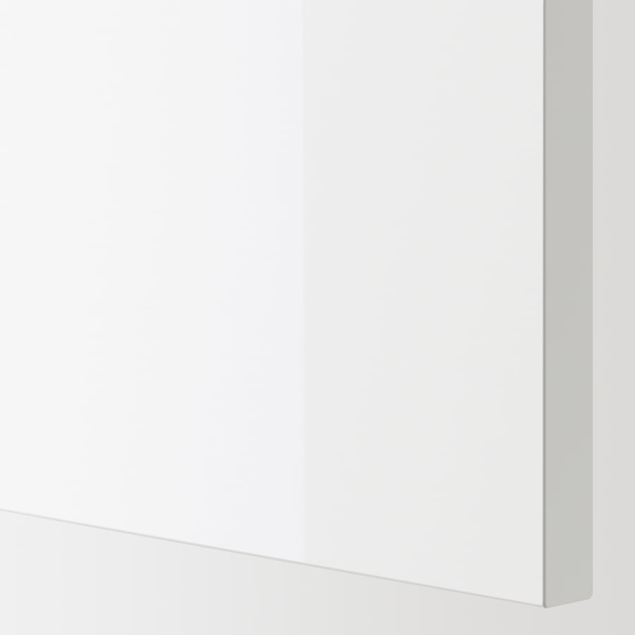 ENHET base for oven with drawer, white/highgloss white