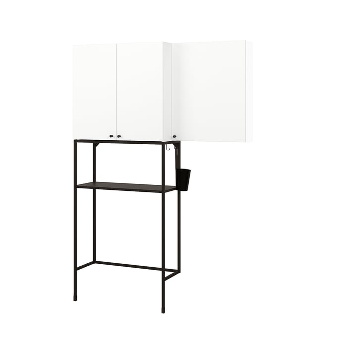 ENHET storage combination, anthracite/white, 140x32x204 cm IKEA Malaysia