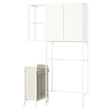 ENHET Storage combination, white, 120x32x204 cm