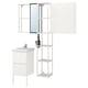 ENHET / TVÄLLEN Bathroom furniture, set of 16, white/Pilkån tap, 44x43x87 cm