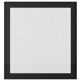 FÄLLSVIK Glass door, anthracite/reeded glass, 60x64 cm