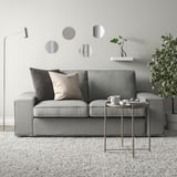 FÄRGEK Decorative mirror, grey, 20 cm