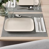 FÄRGKLAR Plate, glossy beige, 30x18 cm