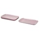 FÄRGKLAR Plate, matt light pink, 30x18 cm