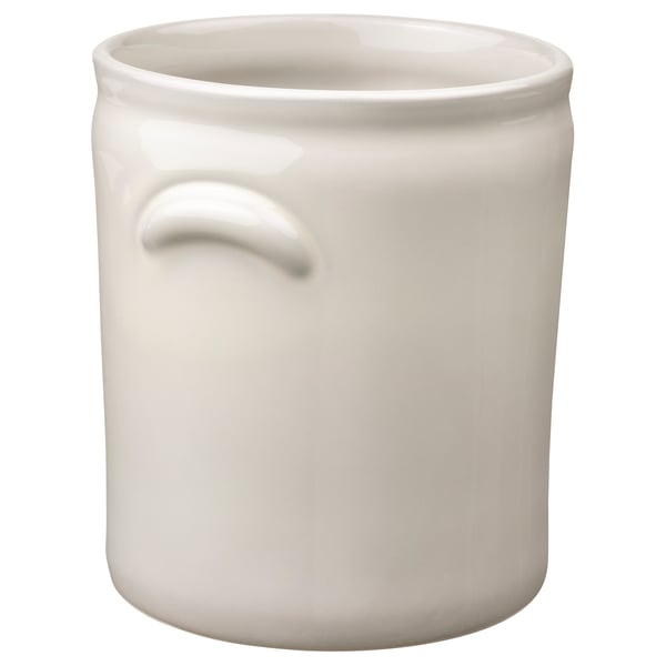FALLENHET Vase, white, 16 cm