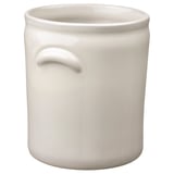 FALLENHET Vase, white, 16 cm