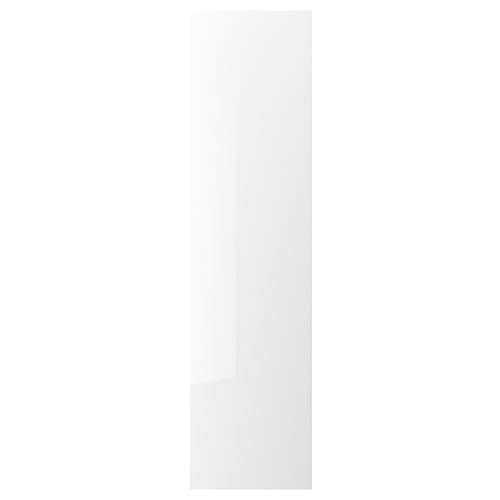 A white, rectangular FARDAL door with a smooth, glossy finish. Part of its modern design is the seamless, curved edges.