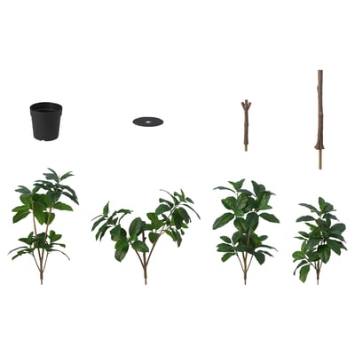 FEJKA Artificial potted plant, in/outdoor Magnolia, 23 cm