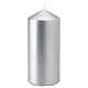 FENOMEN Unscented block candle, silver-colour, 14 cm
