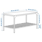 FJÄLLBO Coffee table, black, 90x46 cm