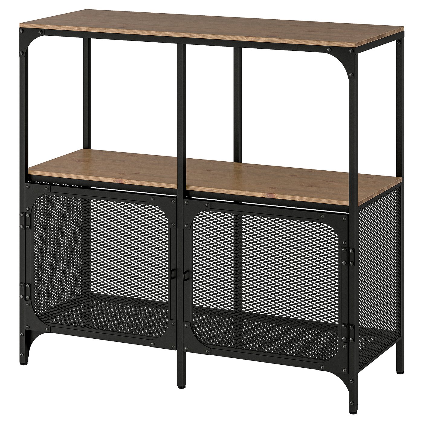 FJÄLLBO shelving unit, black, 100x95 cm IKEA Malaysia